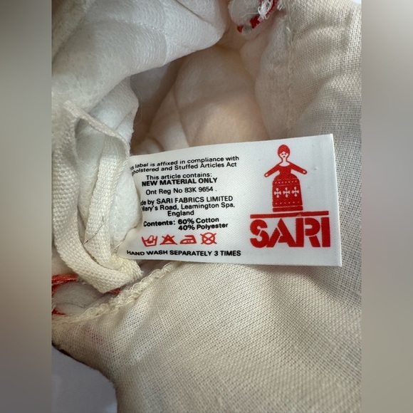 VTG 1989 Sari Fabrics Limited Marmalade Jar Novelty Potholder England - Picture 5 of 6